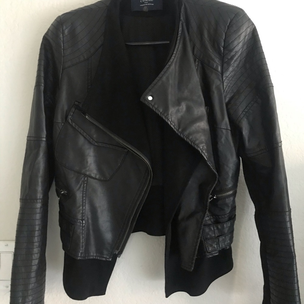 Faux leather Moto jacket